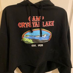Friday the 13th crop hoodie